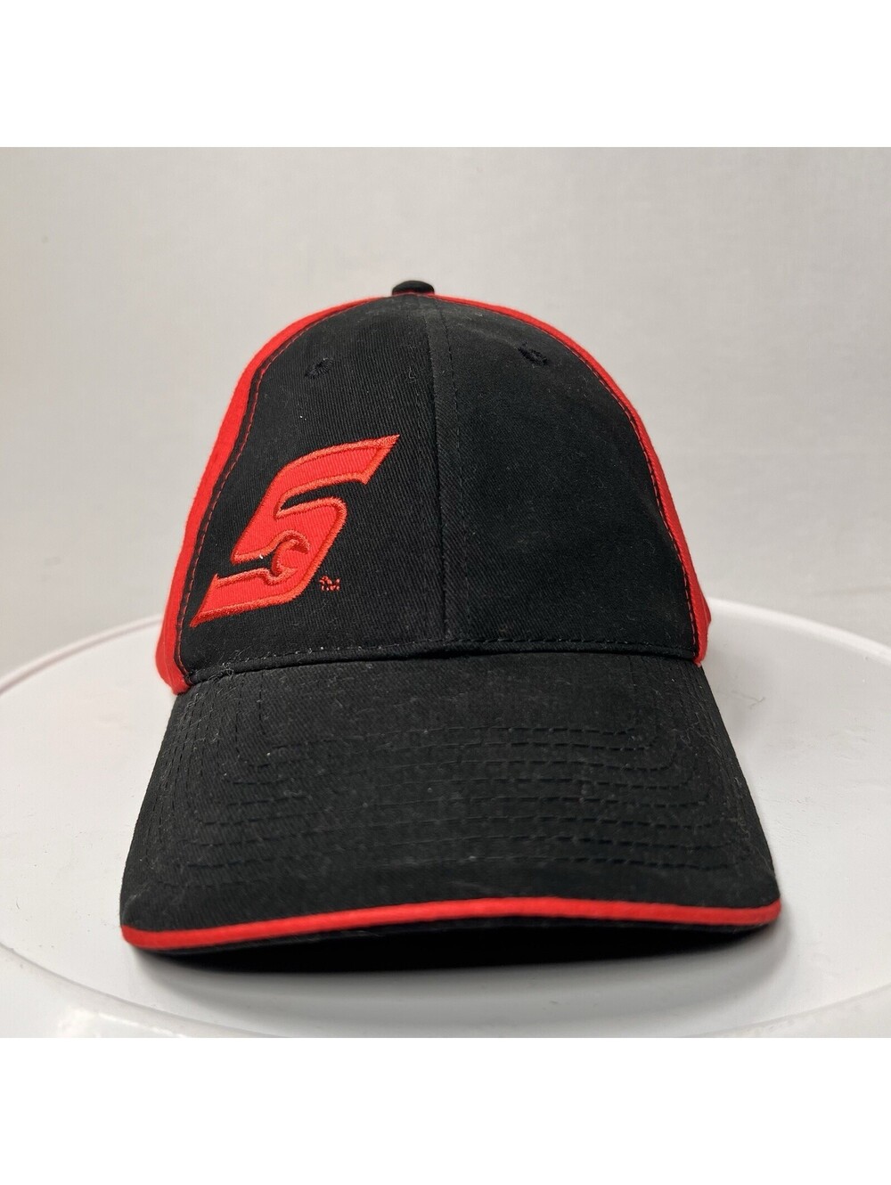 Snap On Hat Red Black Strapback Baseball Cap